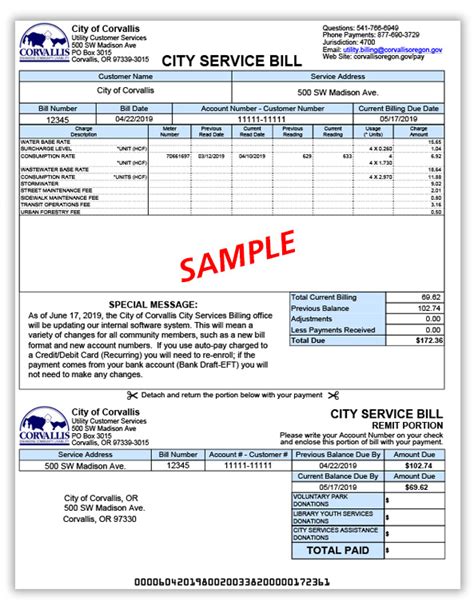 Payments for City Services .